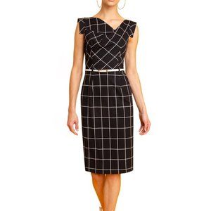 Black Halo Jackie O Sheath Checkered
